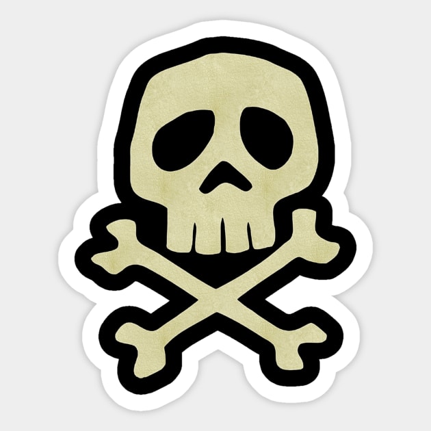 Captain Harlock Jolly Roger / Skull Crossbones Sticker by Ricardo77